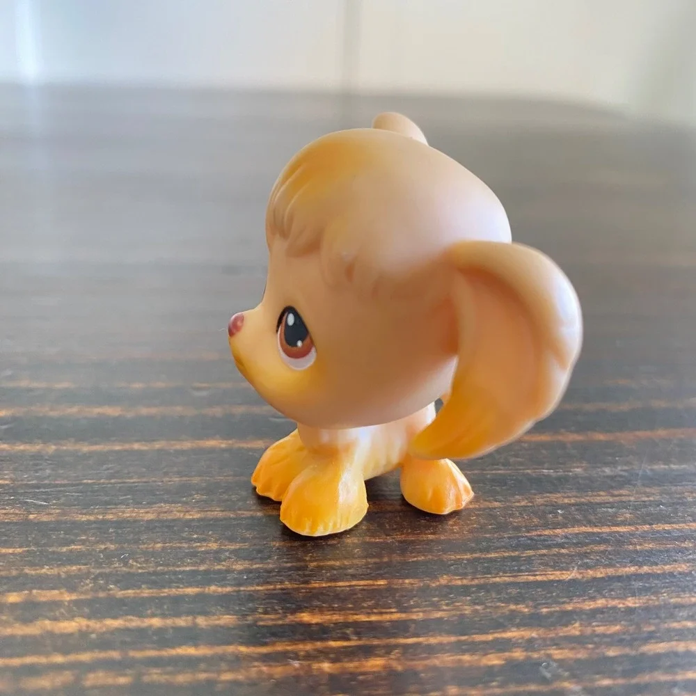 Hasbro Littlest Pet‎ Shop LPS Cocker Spaniel 26 Tan Orange Brown Eyes 2004 Dog